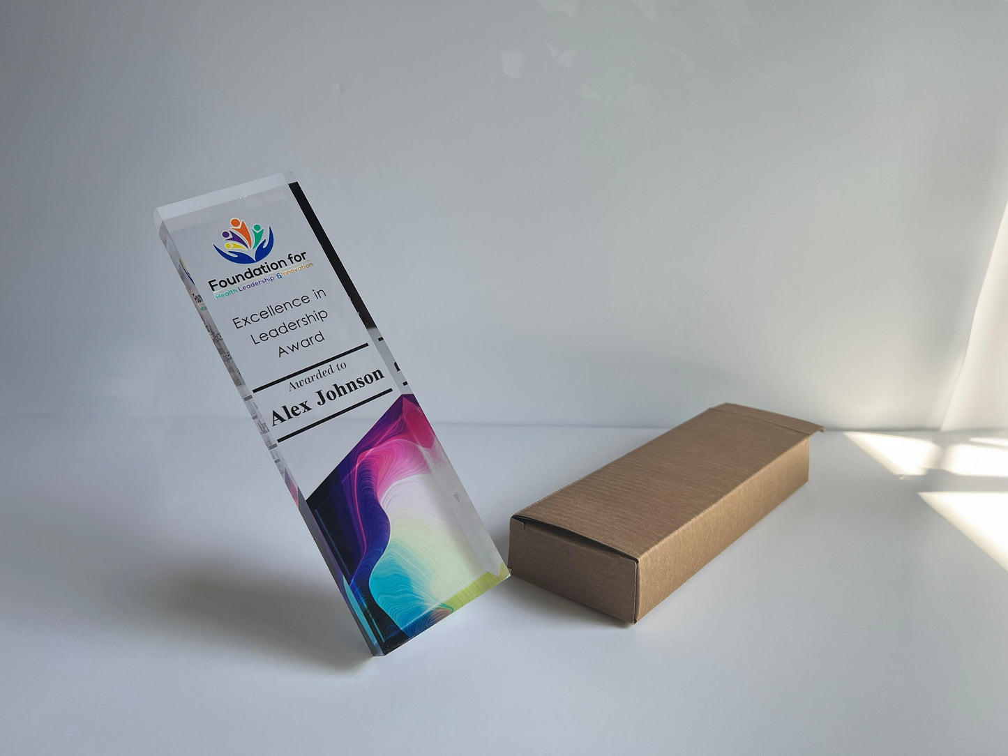 Personalized Award Corporate Trophy Award - Company Anniversary Banner Awards Ceremony, Clear Trophy
