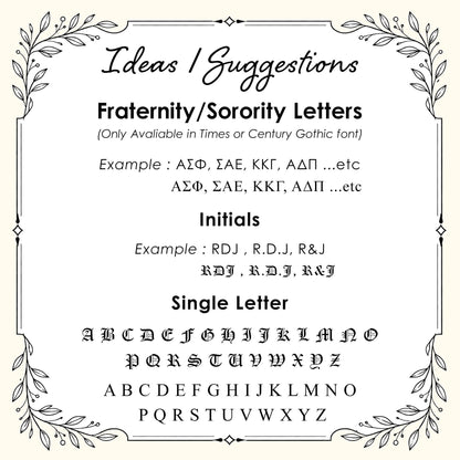 Personalized Initial Signet Ring for Men, Old English Letter Ring, Custom Greek Letter Ring, Roman Numeral Ring, Brotherhood Gift