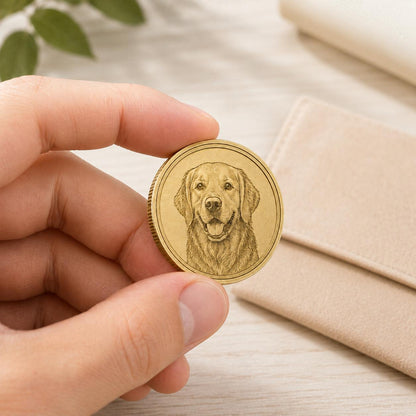 Personalized Brass Coin, Custom Photo or Text Engraved Keepsake, Pocket Token Gift