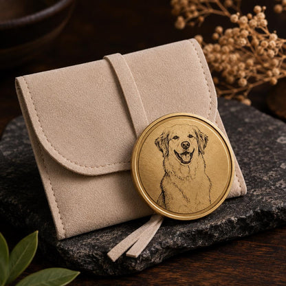Personalized Brass Coin, Custom Photo or Text Engraved Keepsake, Pocket Token Gift